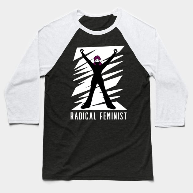 radical feminist Baseball T-Shirt by mag-graphic